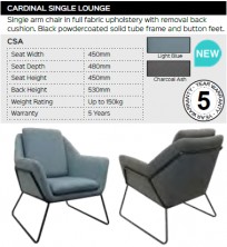 Cardinal Single Lounge Range And Specifications